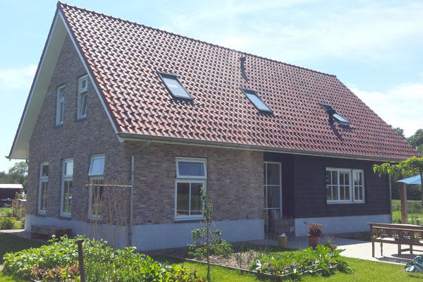 Vrijstaande nieuwbouw woning gebouwd door Bouwbedrijf W. Bouw
