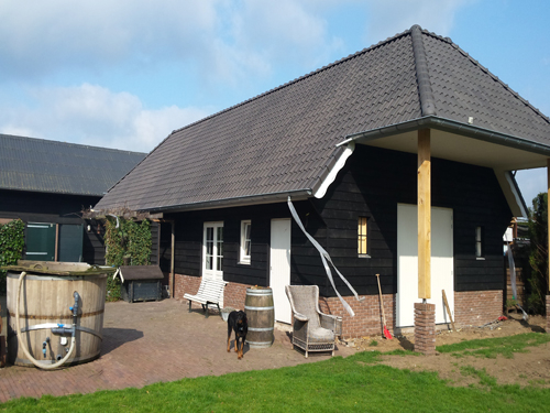 Schuur nieuwgebouwd door Bouwbedrijf W. Bouw